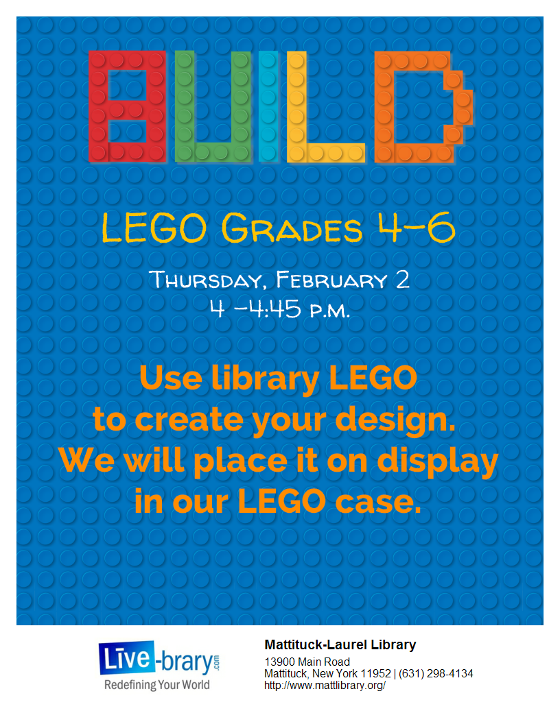 Use library LEGO and create to display!