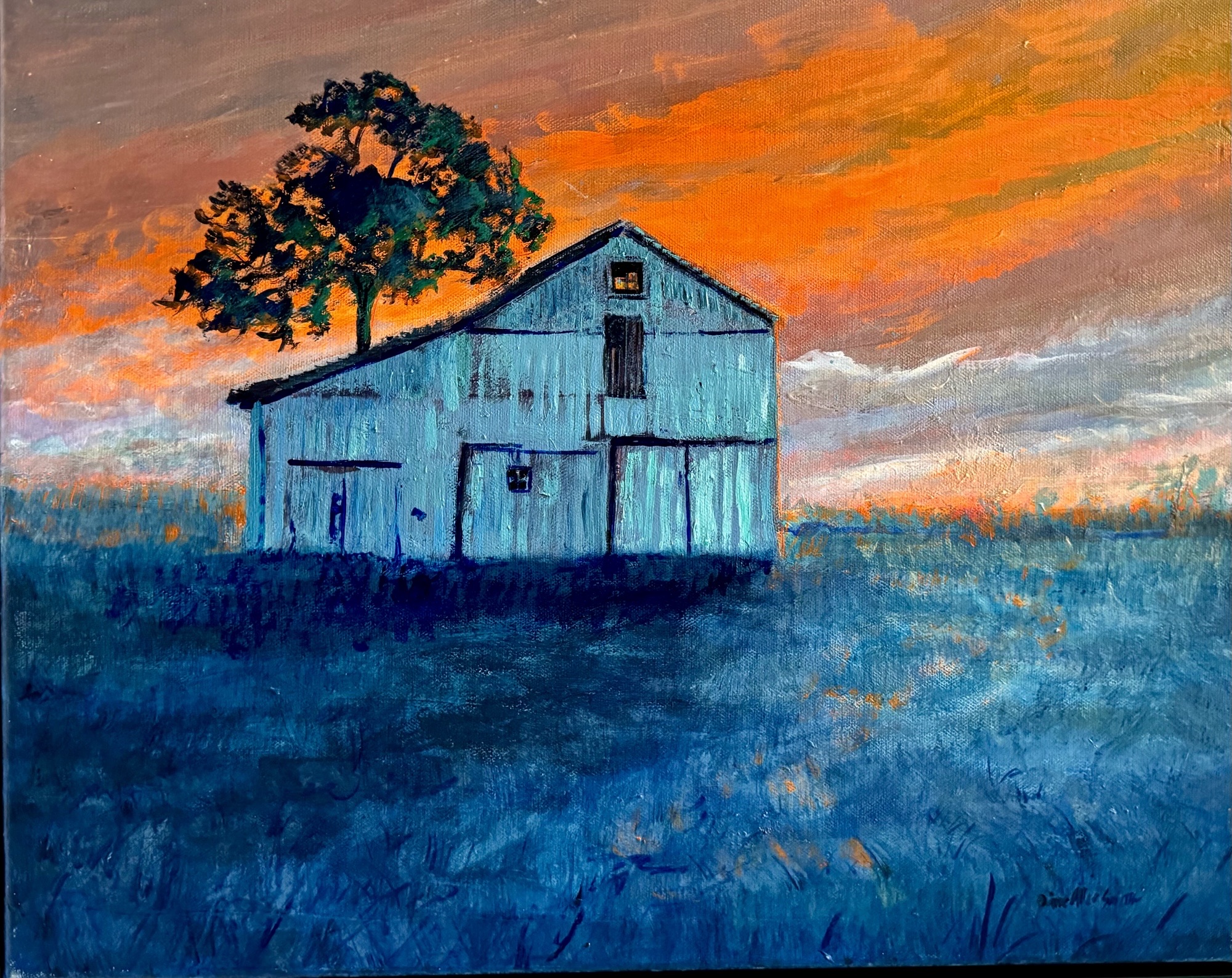 "Sunset in Laurel" - D. Smith