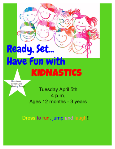 Enjoy this energetic program with your toddler