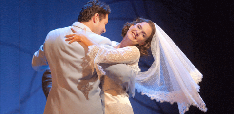 Figaro dancing with his bride.