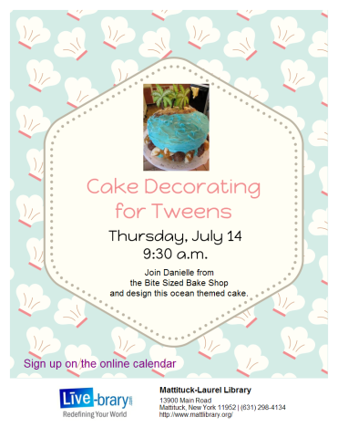 Learn how to decorate a cake.