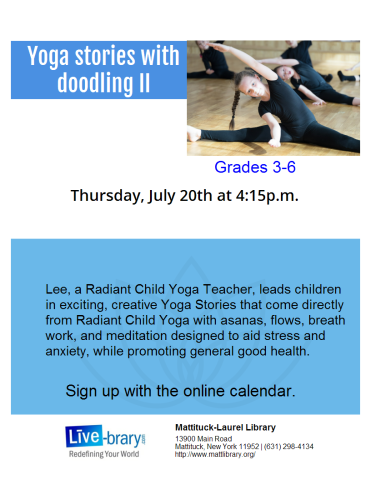 Relax and have fun with Yoga and Doodling.