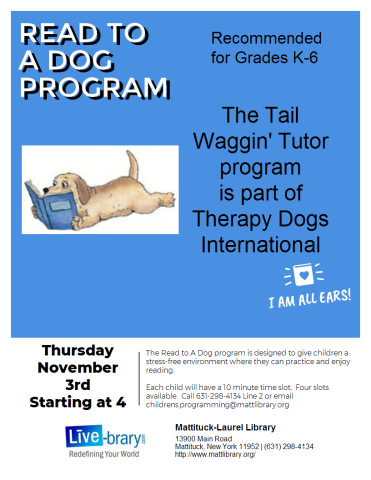 Practice reading and make the dog smile!