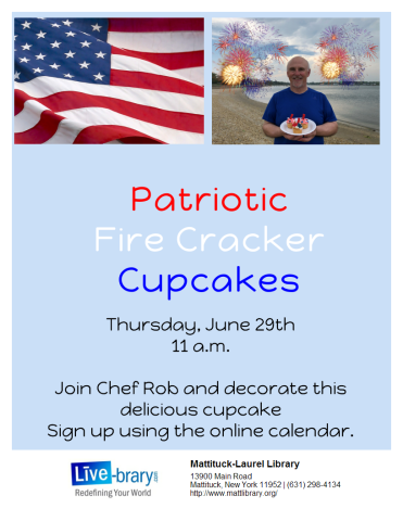 Celebrate summer with this delicous decorated american cupcake!