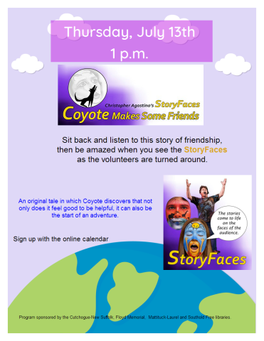 Watch and be amazed as the story comes to life through face art.