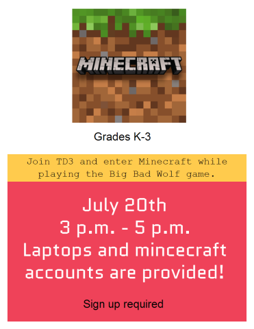 Play Minecraft and build houses the wolf cannot blow down!