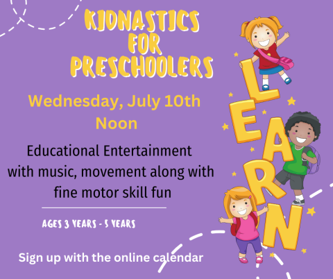 Join Miss Gail for this learning program