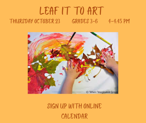 Process art using real leaves