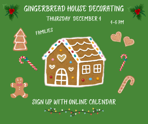 Decorate and take home your own gingerbread house