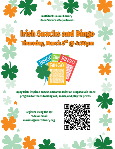 Irish snacks and bingo