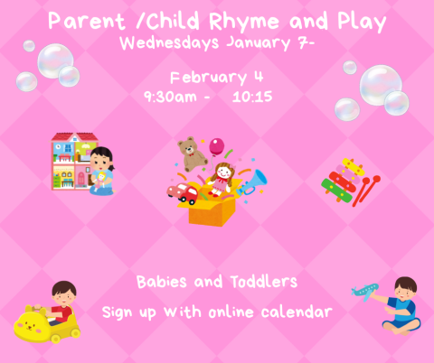 Free play and singing along with puppets