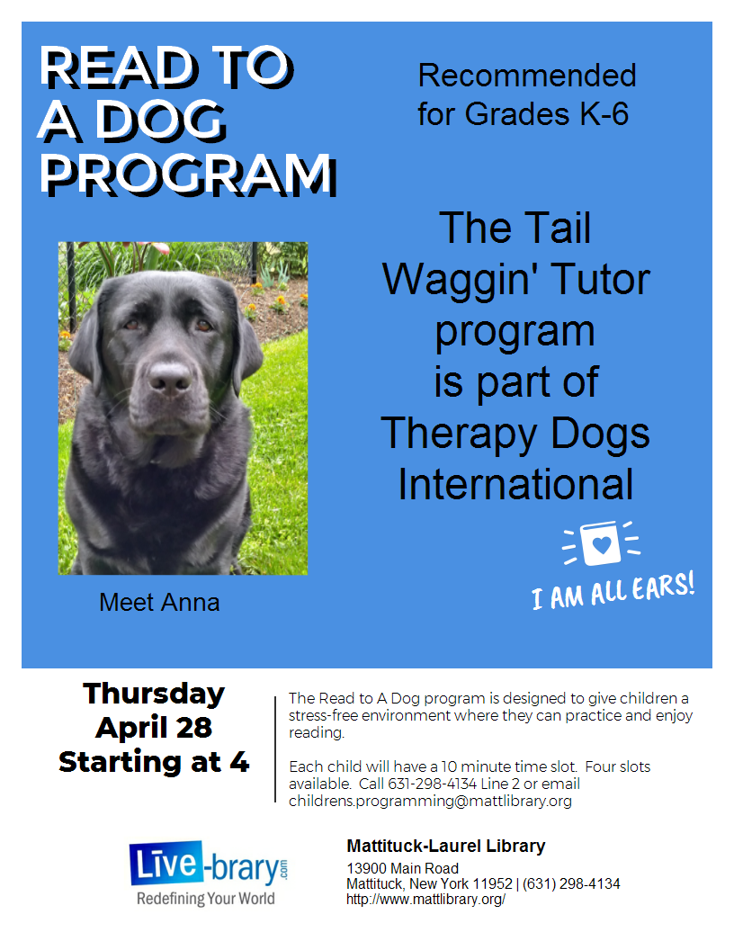 Meet Anna who loves to listen while you read!