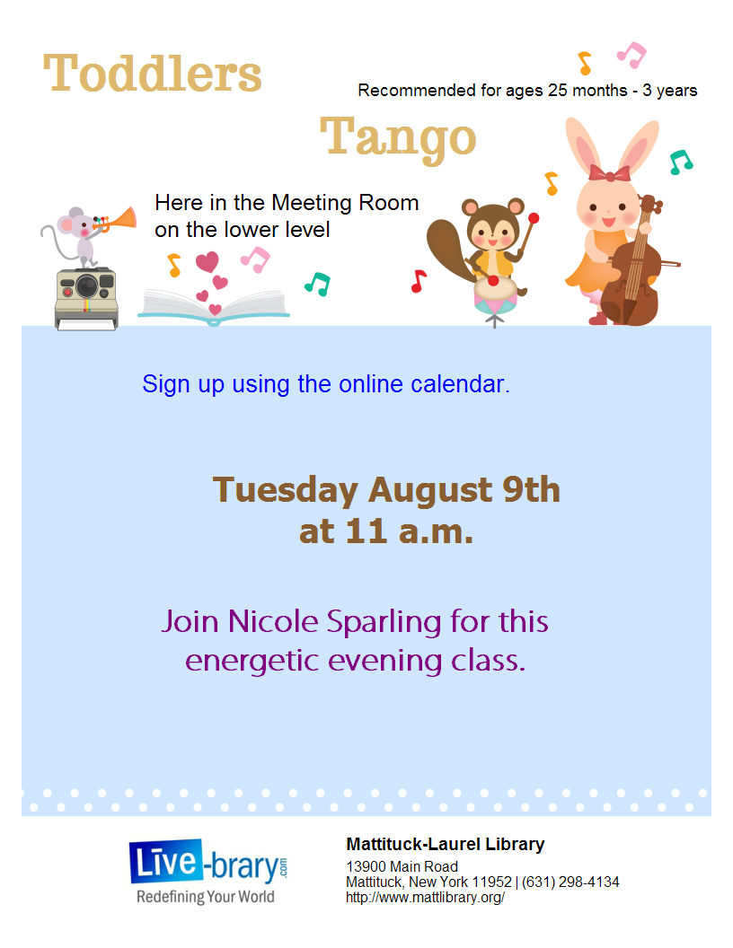 Enjoy this active movement and activity class.