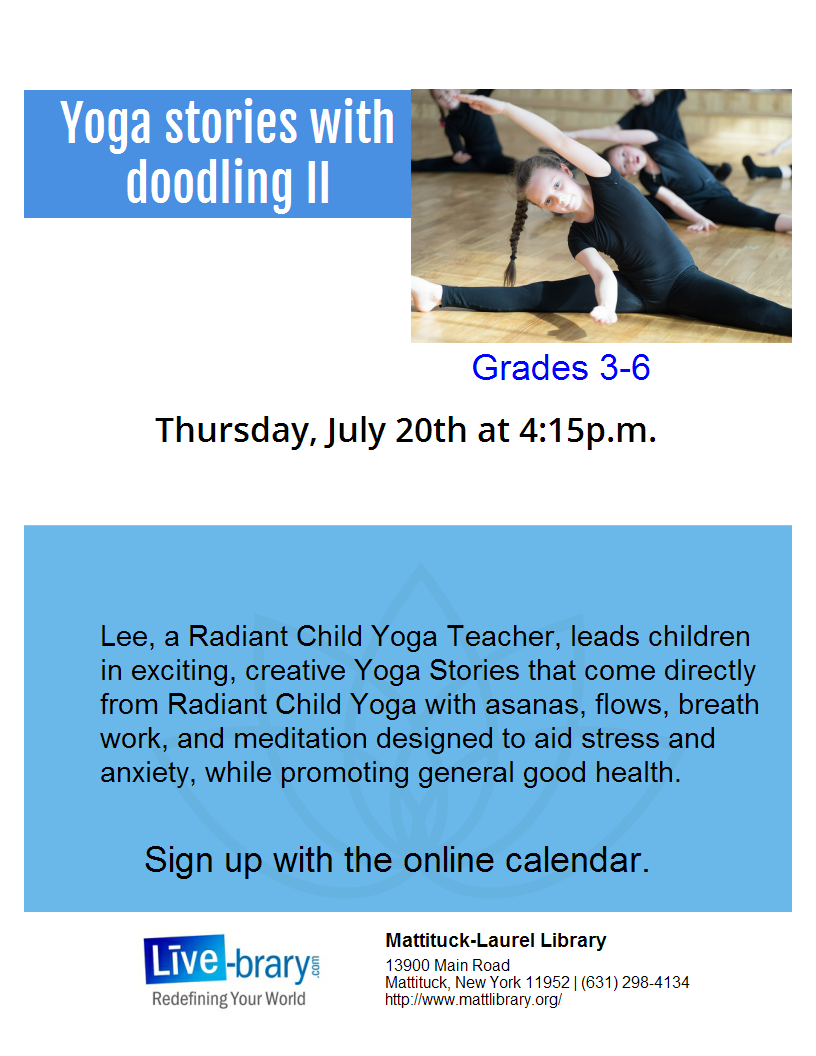 Relax and have fun with Yoga and Doodling.