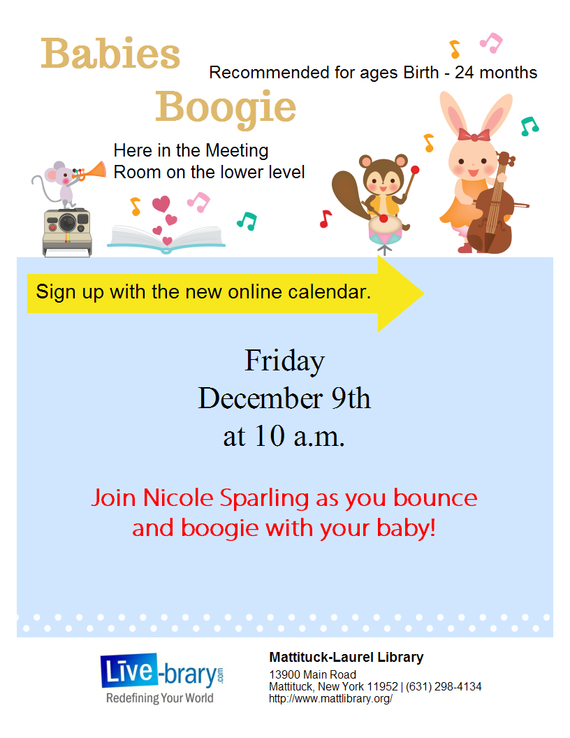 Enjoy time with your baby.  Meet other's with children the same age.