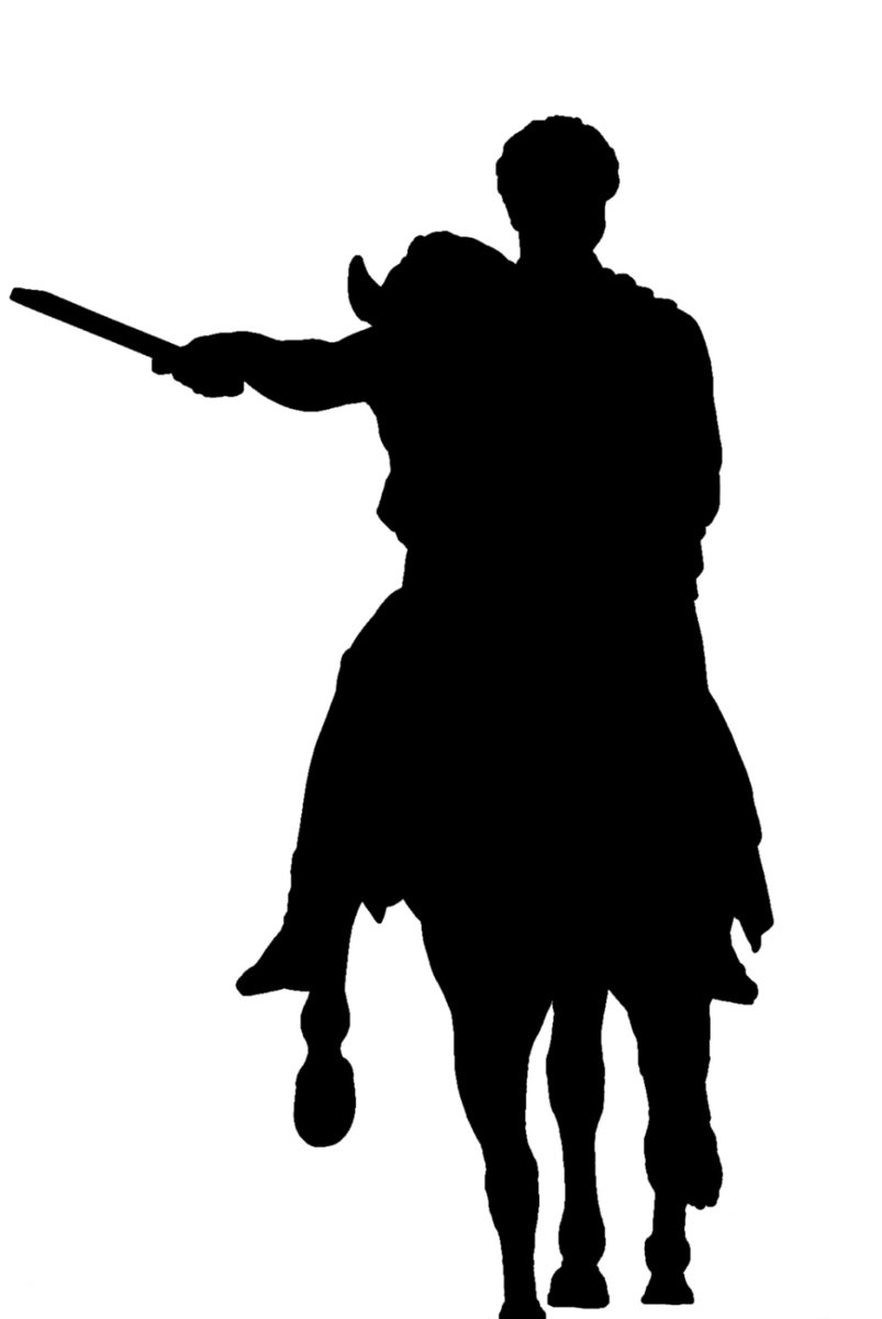 Warrior on Horseback Silhouette