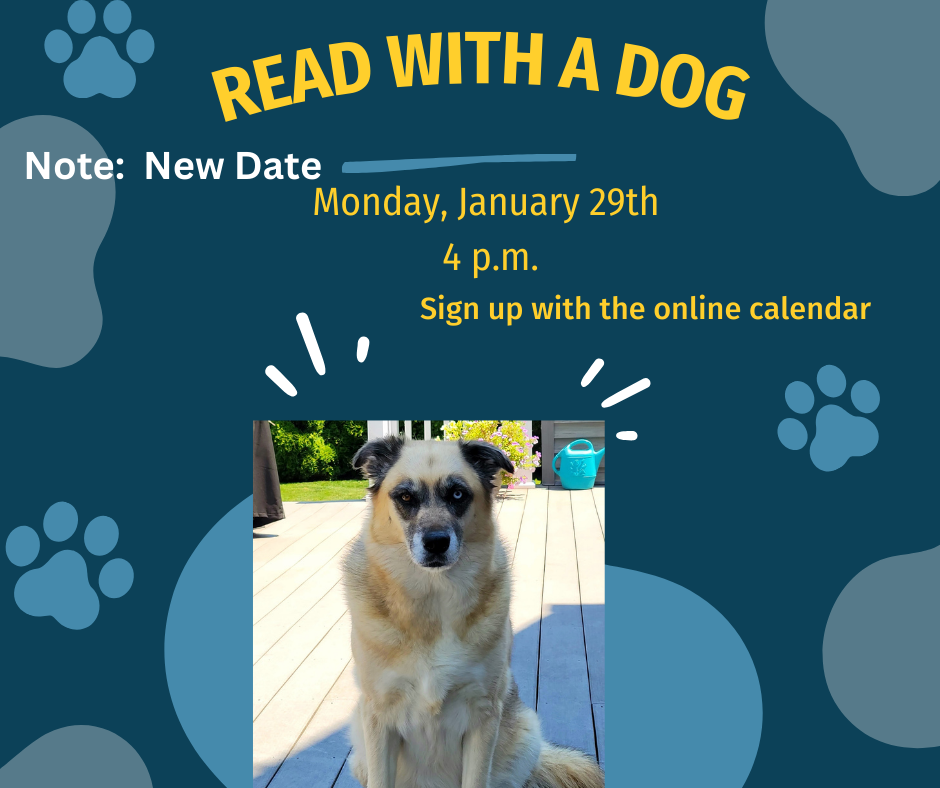 Enjoy reading with Blitzen.