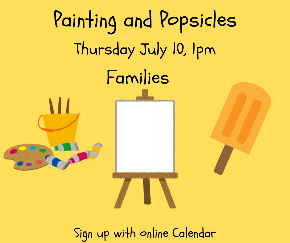 Paint a picture and enjoy a popsicle! 