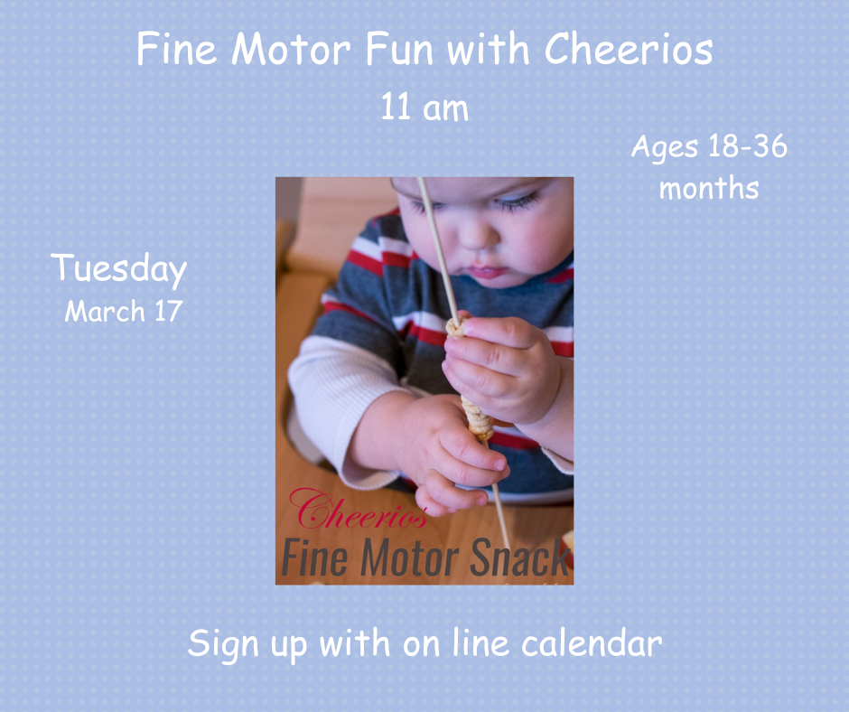 Fine motor fun with Cheerios