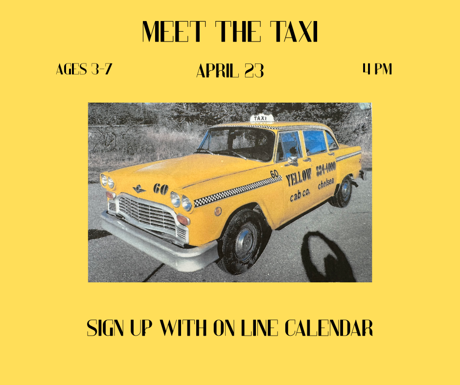 See and explore an authentic Taxi, stories and craft included